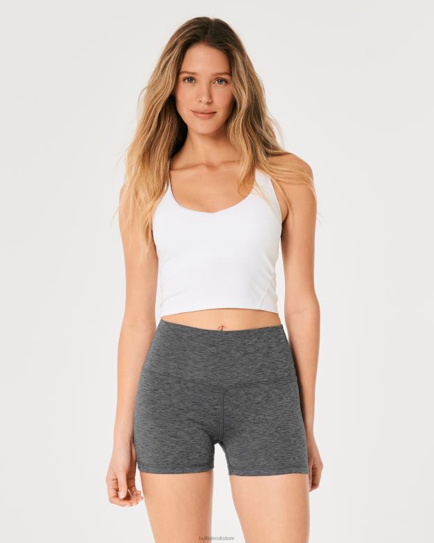 Bottoms Hollister Women Gilly Hicks Active Recharge High-Rise Shortie 3\\ 48820625 Dark Heather Grey